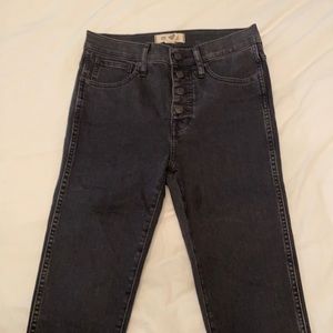 Button front skinnies from Madewell